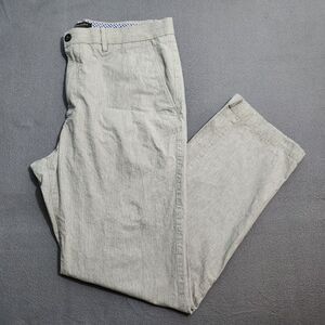 Banana Republic Men 36X32 (37X31)  Gray Kentfield Straight Leg Dress Pants
